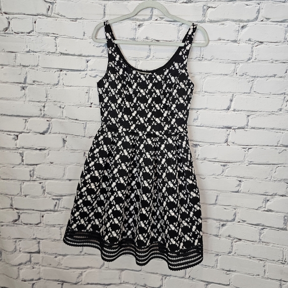 SB by Sachin & Babi Black and White Floral Embroidered Dress - Picture 2 of 8